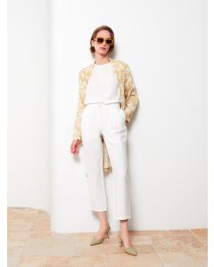 Standard Fit Regular Pocket Detailed Women's Trousers