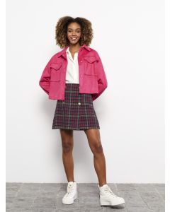 Standard Fit Patterned A-Line Women's Skirt