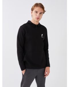 Hooded Long Sleeve Printed Men's Sports Hoodie