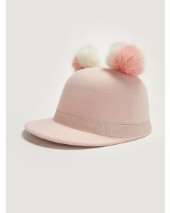 Girl's Pompom Cachet Hat
