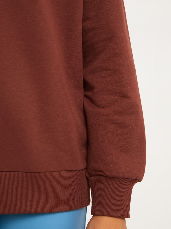 Crew Neck Regular Long Sleeve Women's Sweatshirt