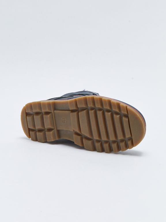 Lace-Up and Zipper Boys Boots