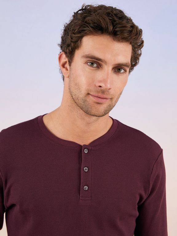 Standard Fit Plaid Men's Pajama Set