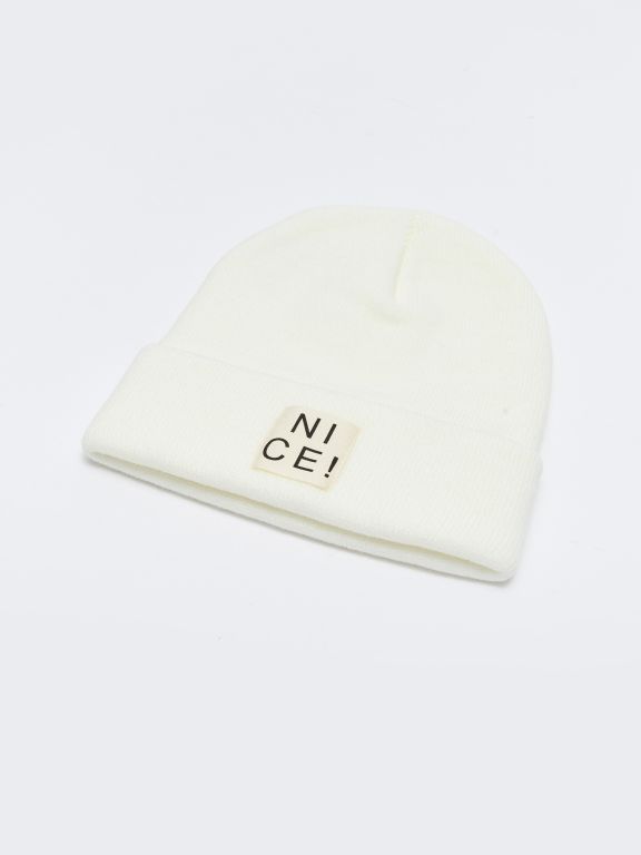 Label Printed Women's Tricot Beret