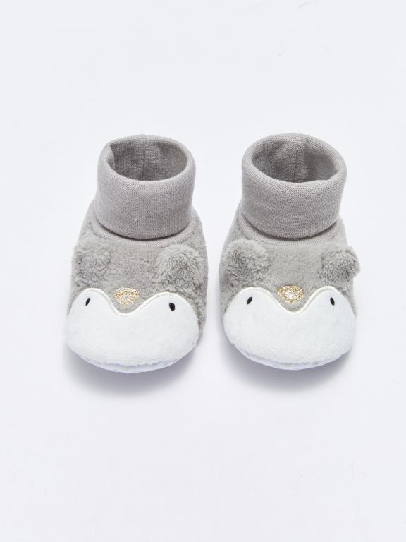 3D Applique Detailed Baby Boy Socks Pre-Toddler Home Boots