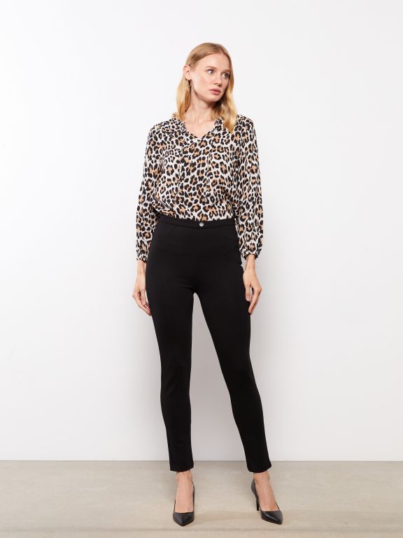 Women's Skinny Fit Regular Trousers