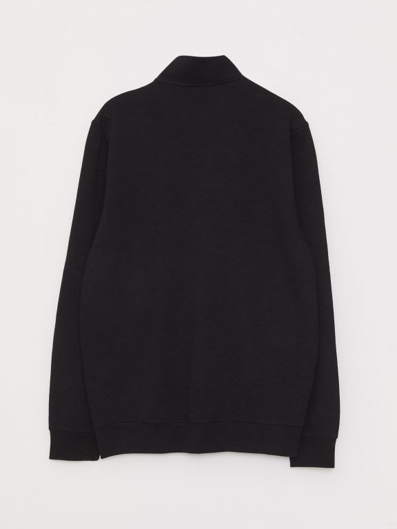 High Collar Long Sleeve Men's Sports Cardigan