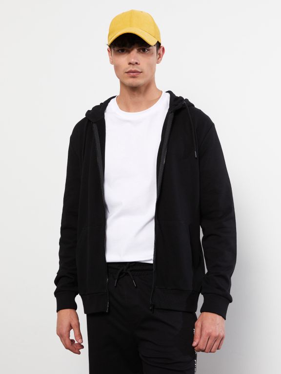 Standard Fit Hooded Men's Sports Cardigan