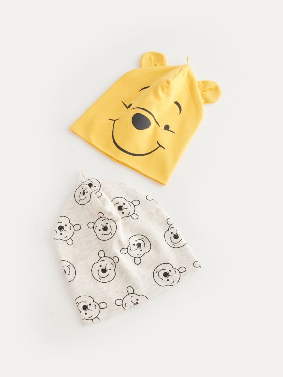 Winnie the Pooh Printed Baby Boy Beanie 2 Pieces