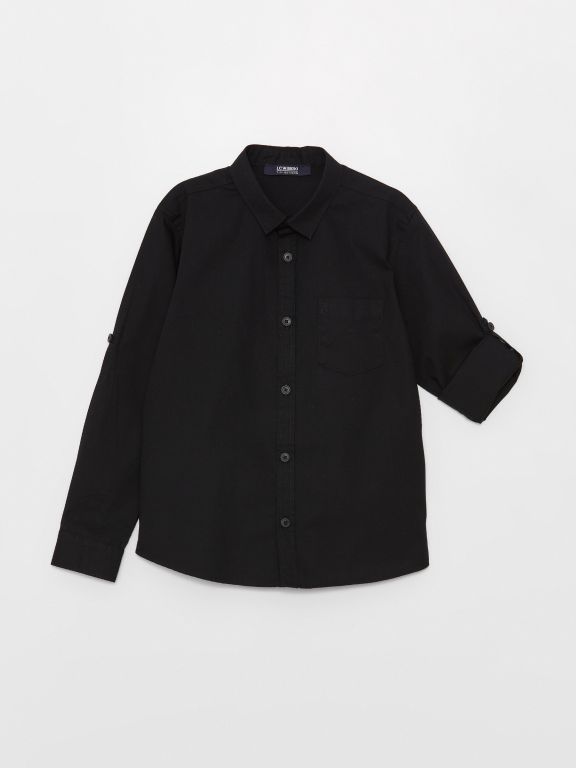 Basic Long Sleeve Boy Shirt