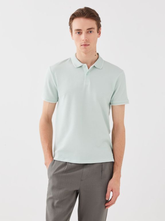 Polo Neck Short Sleeve Men's T-Shirt