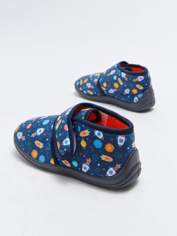 Printed Velcro Slippers for Boys