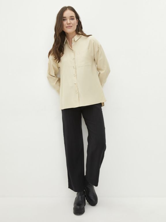 Elastic Waist Regular Maternity Trousers