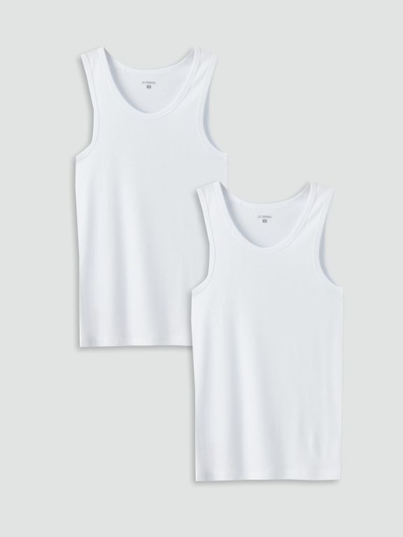 U Neck Combed Cotton Men's Athlete 2 Pack