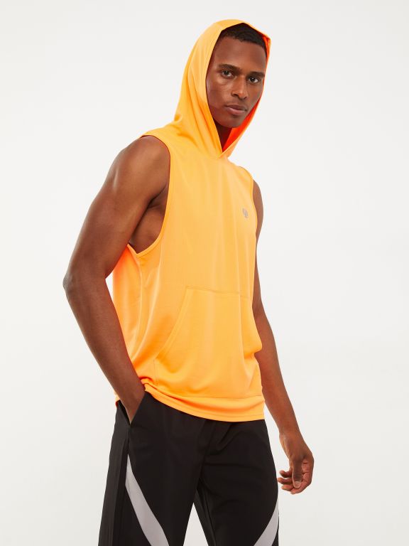 Hoodie Printed Men's Sleeveless T-Shirt