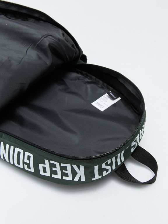Letter Printed Men's Backpack