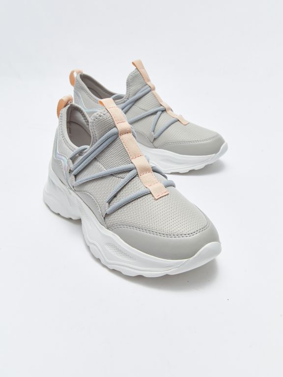 Lace-Up Mesh Detailed Women's Active Sneakers