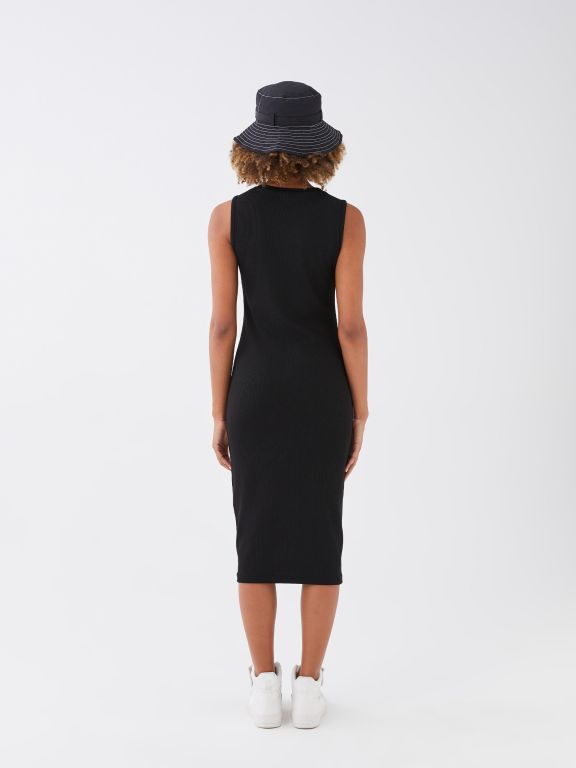 Crew Neck Straight Strap Women's Dress
