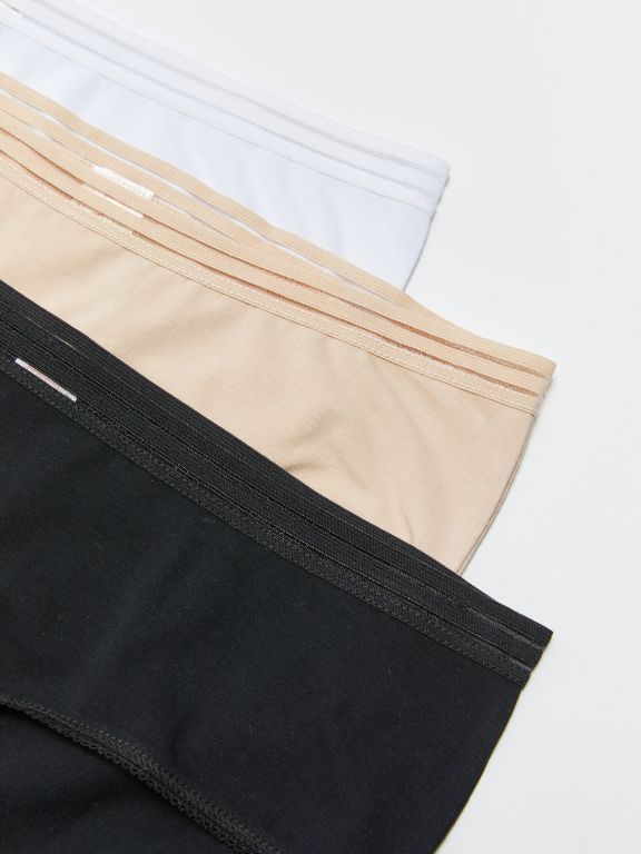 Hipster Plain Briefs 3 Pack