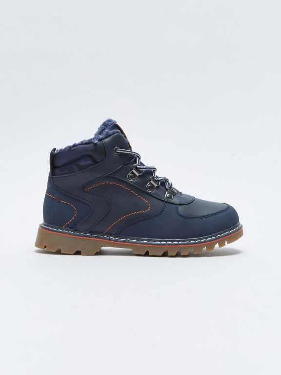 Lace-Up and Zipper Boys Boots