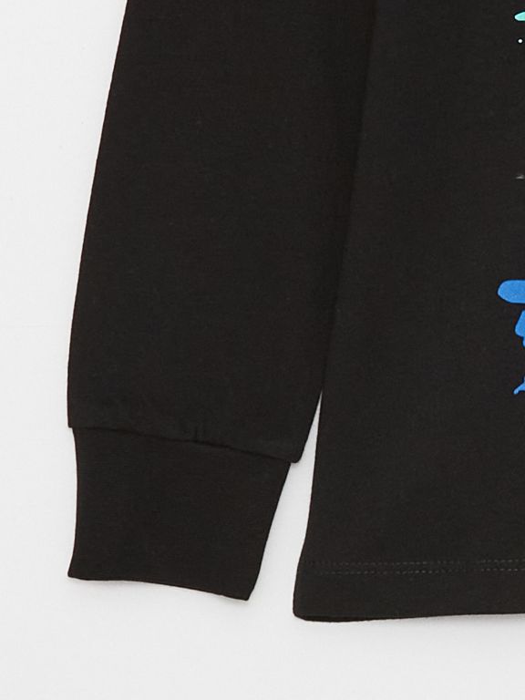 Crew Neck Sonic Printed Long Sleeve Boys Pajamas Set