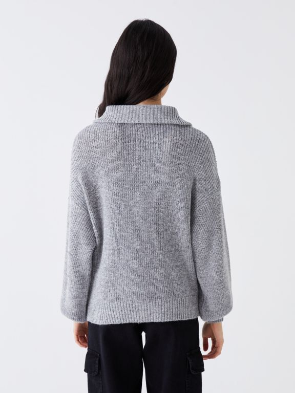 Turtle Neck Regular Long Sleeve Women's Tricot Sweater
