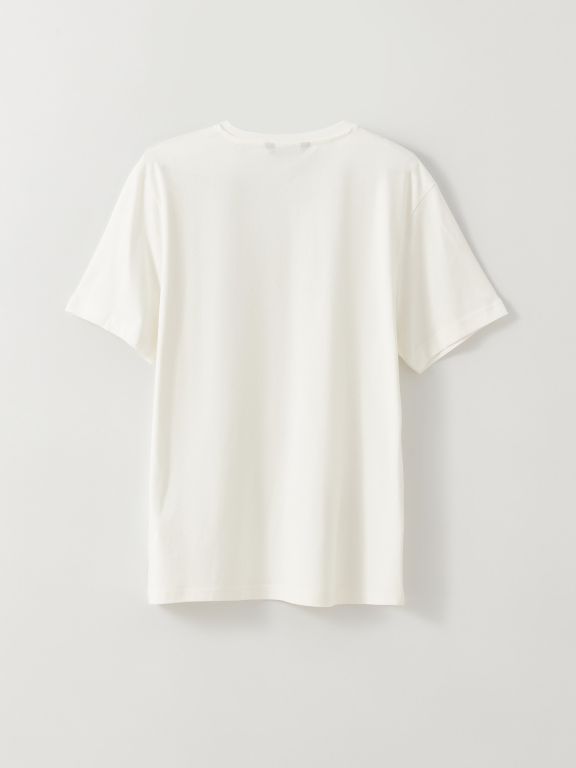 Crew Neck Short Sleeve Combed Cotton Men's T-shirt