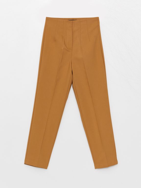 High Waist Carrot Cut Women's Trousers