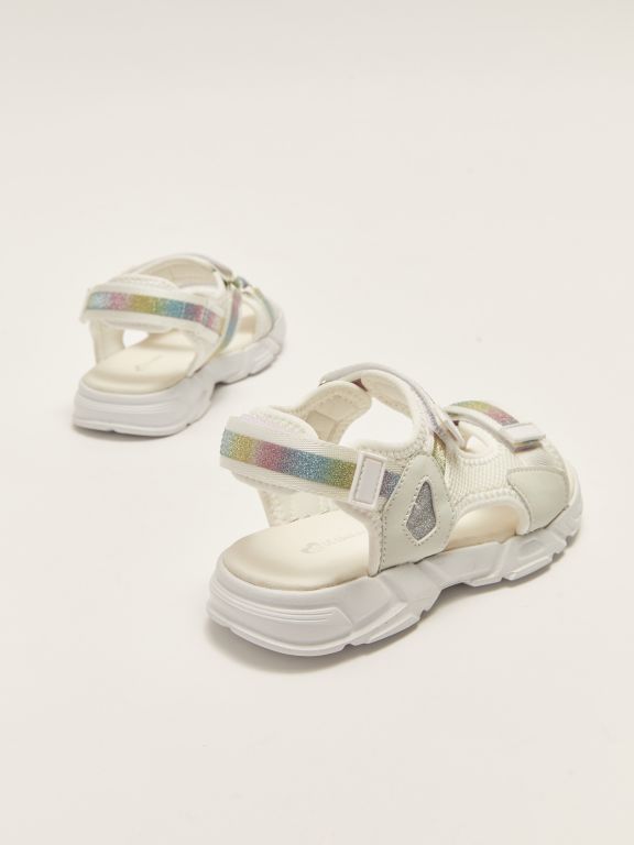 Girls Sandals With Double Straps Velcro