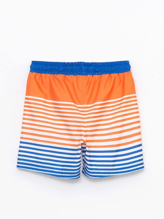 Boys' Striped Quick Dry Beach Shorts