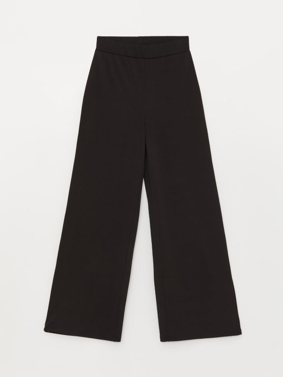 Elastic Waist Regular Bell-Bottoms Women's Trousers