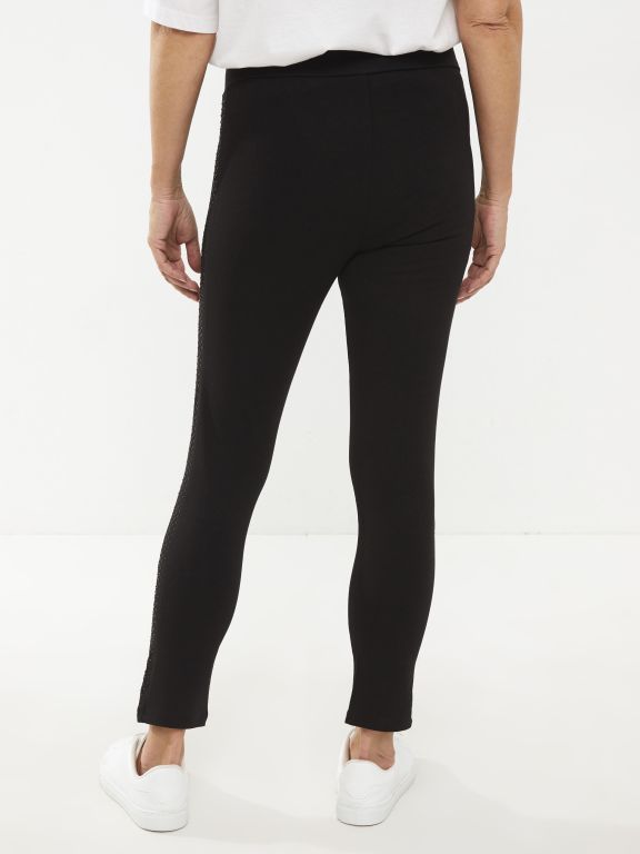 Elastic Waist Printed Cotton Women's Leggings