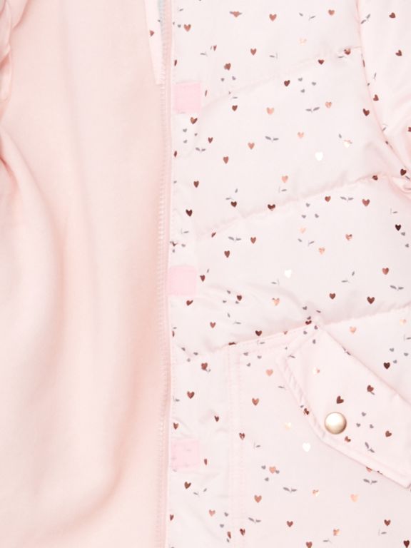 Hooded Printed Girl Coat