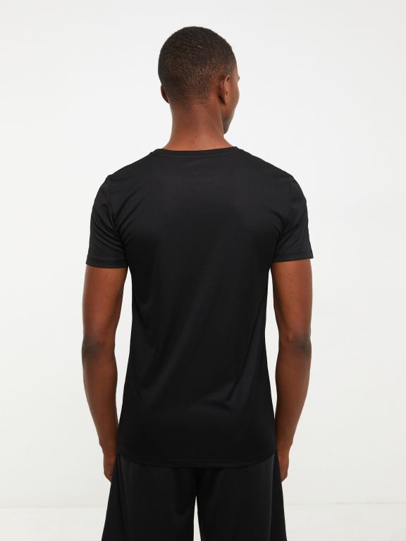 Crew Neck Short Sleeve Men's Sports T-Shirt