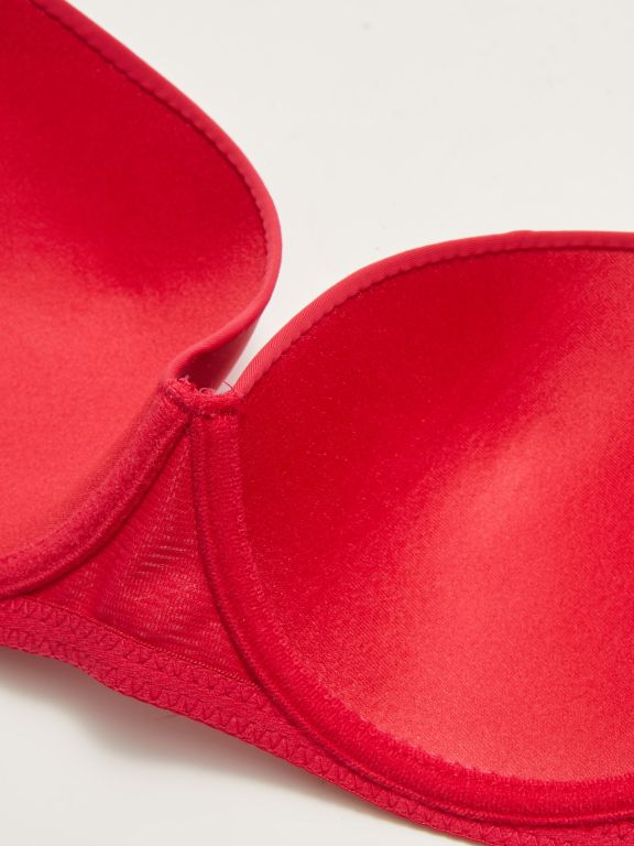 Underwire Unfilled Adjustable Strap Plain Bra