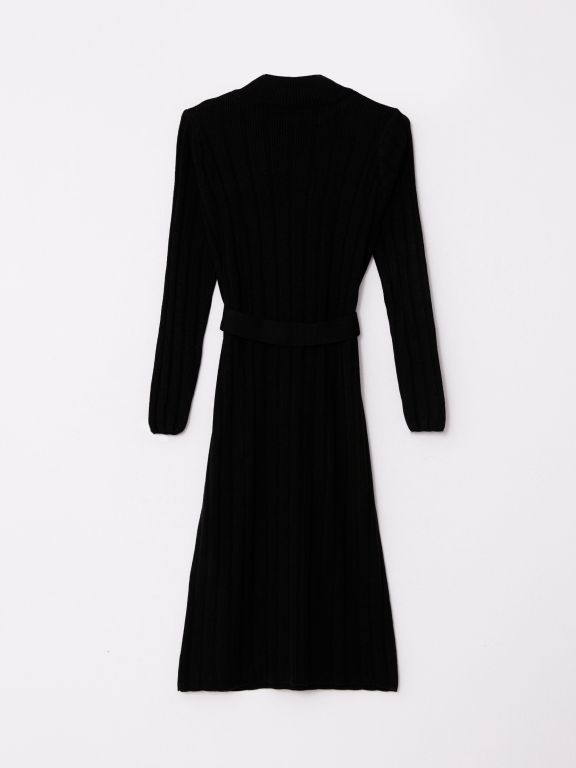 Half Turtleneck Regular Long Sleeve Women's Tricot Dress