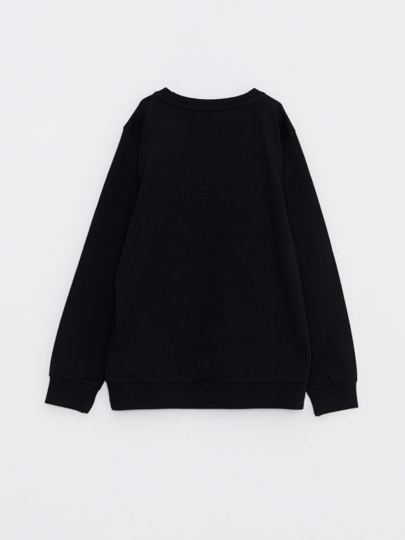 Crew Neck Thor Printed Long Sleeve Boys Sweatshirt