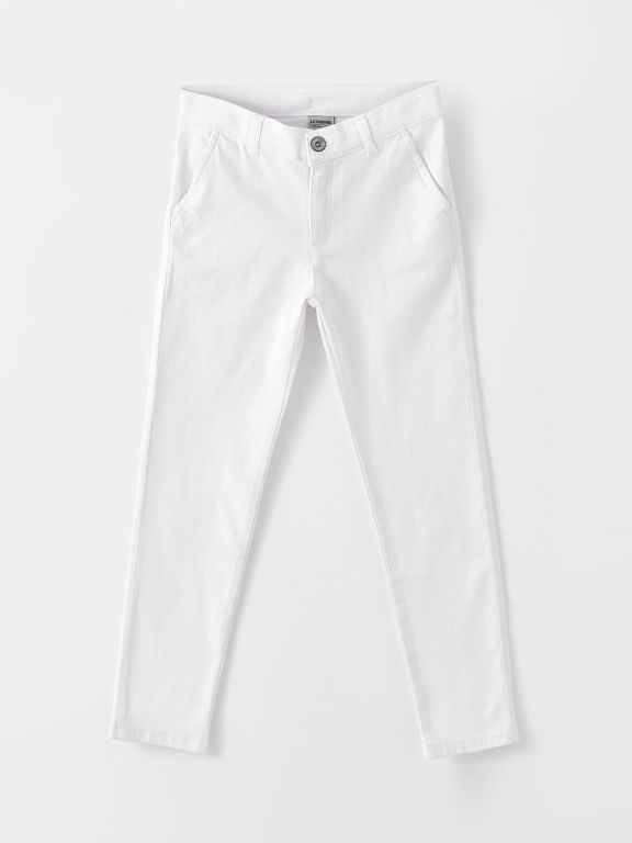 Super Skinny Fit Boys Gabardine Trousers