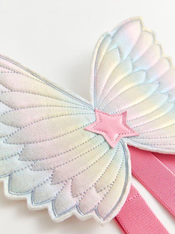 3D Wing Detailed Girl Trousers Suspenders