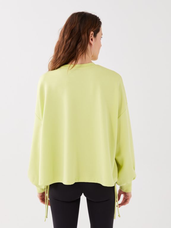 Crew Neck Regular Long Sleeve Oversize Women's Sweatshirt