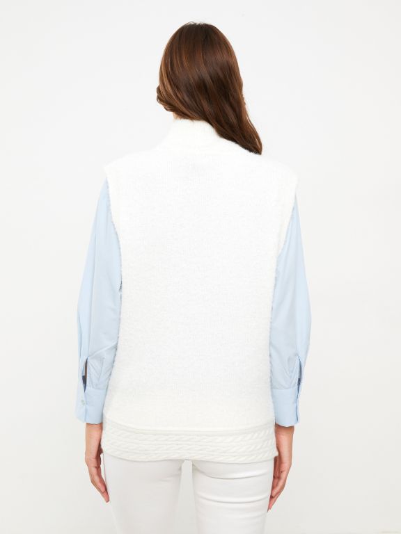 Women's Half Turtleneck Regular Tricot Sweater