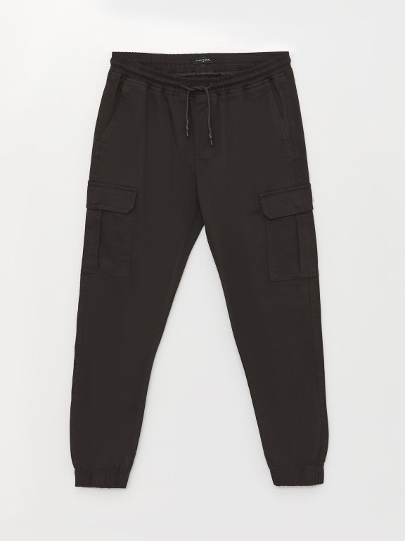 Slim Fit Gabardine Men's Jogger Trousers