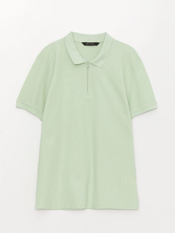 Polo Neck Short Sleeve Men's T-Shirt