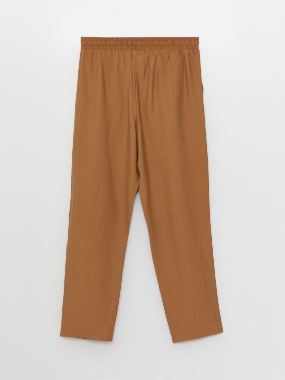 Carrot Cut Women Pants With Elastic Waist