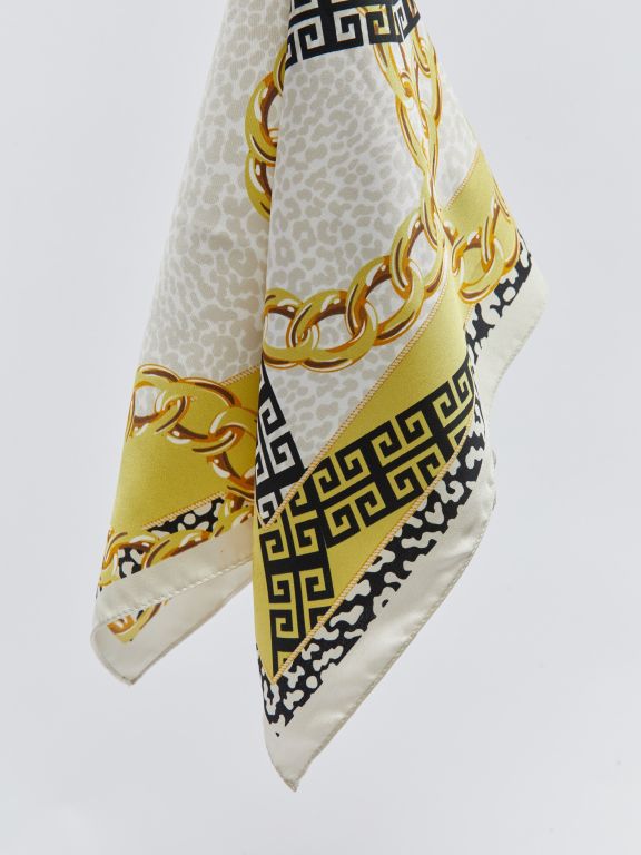 Patterned Satin Women's Bandana