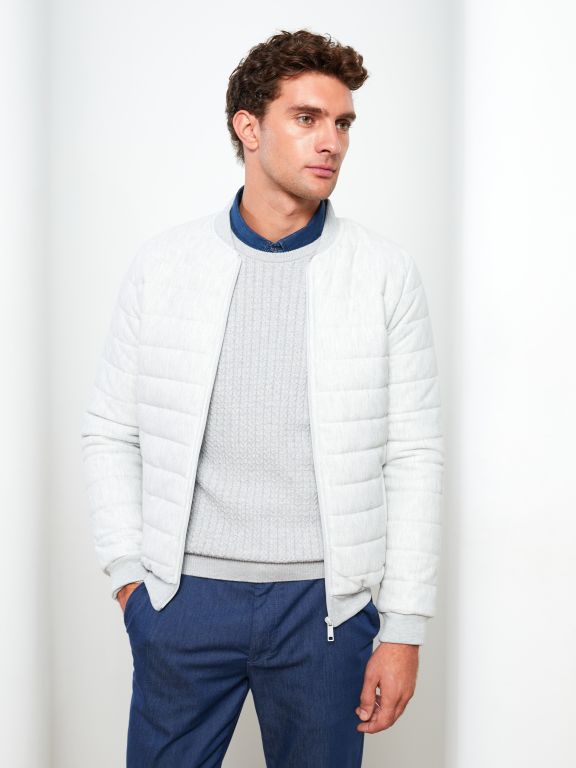 Standard Fit College Neck Men's Coat