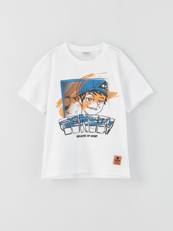 Comfortable Fit Crew Neck Printed Boys T-Shirt