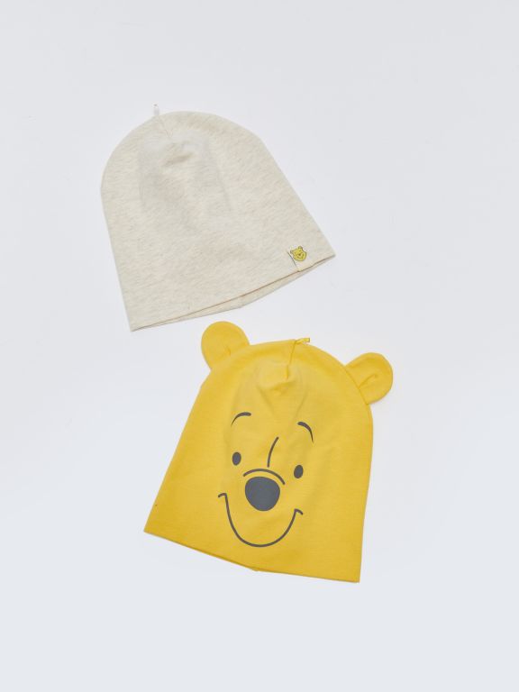 Winnie the Pooh Printed Baby Boy Beanie 2 Pieces