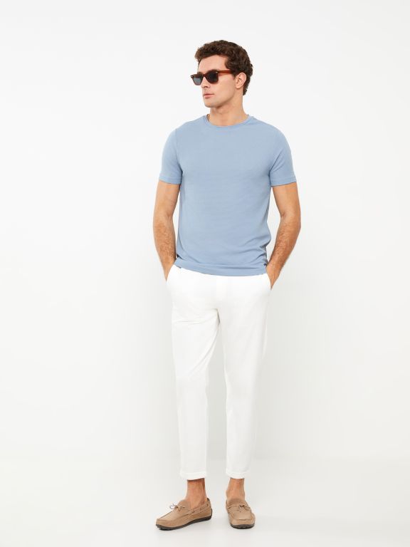 Crew Neck Short Sleeve Men's T-shirt