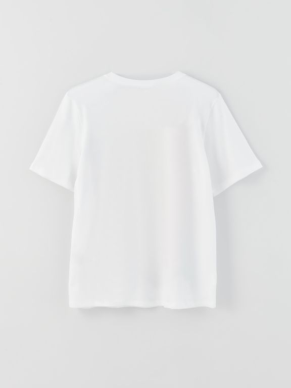 Crew Neck Printed Short Sleeve Women's T-shirt